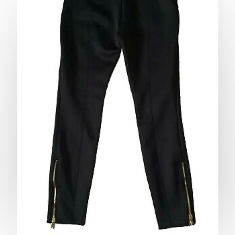 LOFT like new black dress pants with zipper detail on legs